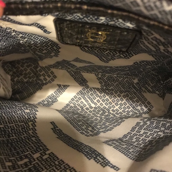 NWT Joy Gryson Spectator Clutch Black Metallic - Picture 3 of 7